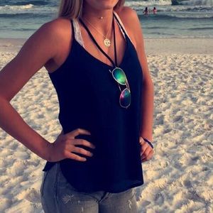 Navy cami top
